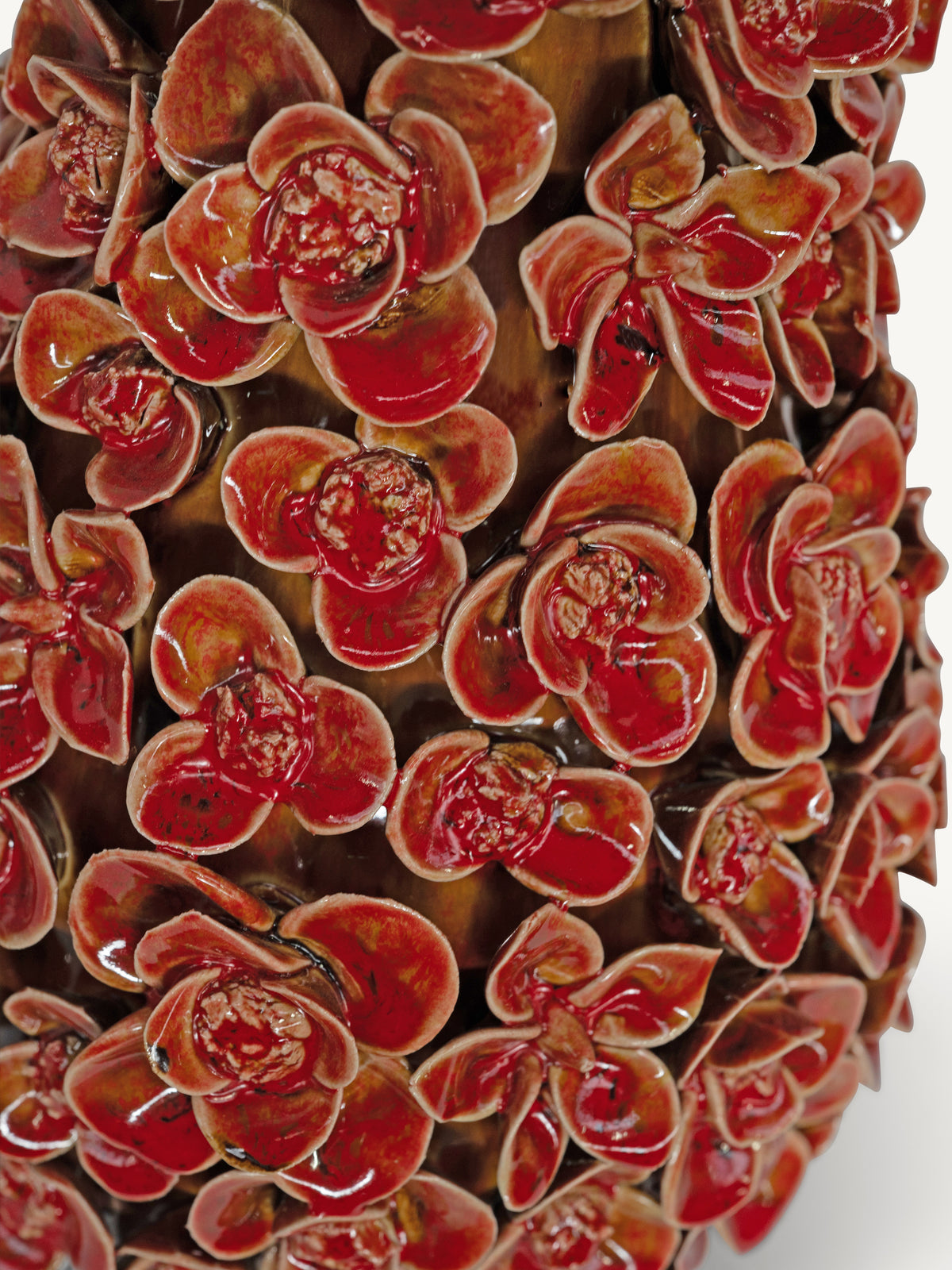 Vase NOMA flowers Ø21x32cm red