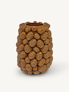 Vase SERENO pinecones Ø30x41cm brown