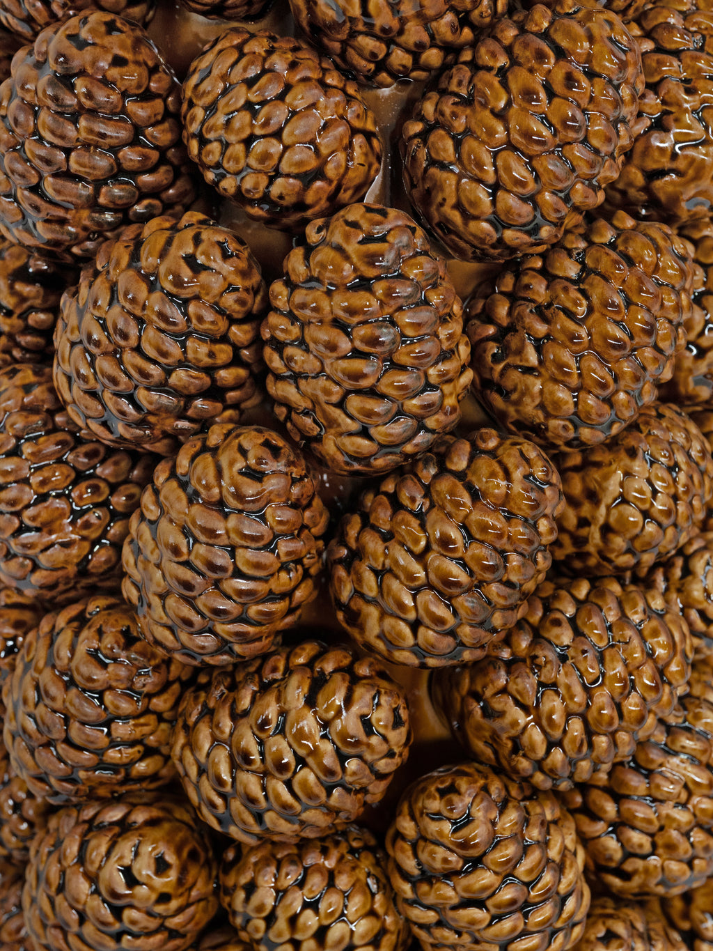 Vase SERENO pinecones Ø30x41cm brown