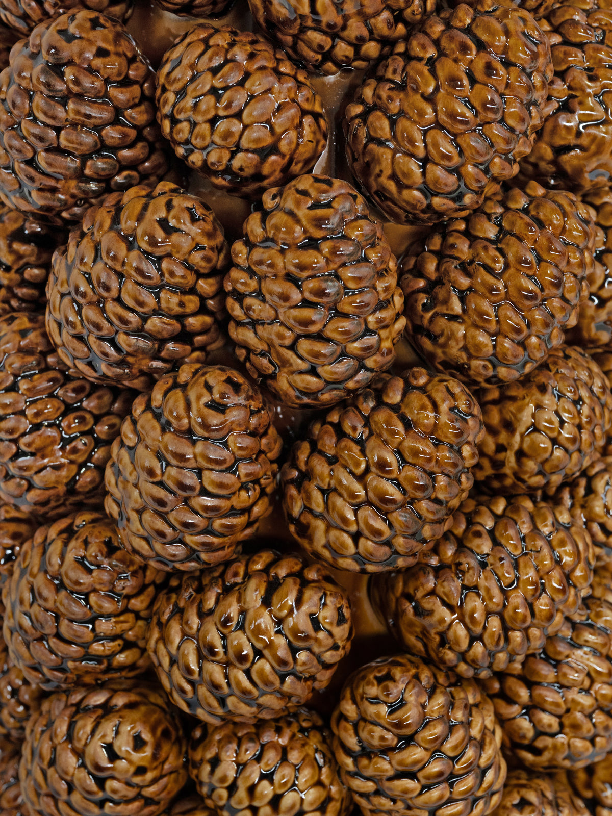 Vase SERENO pinecones Ø30x41cm brown