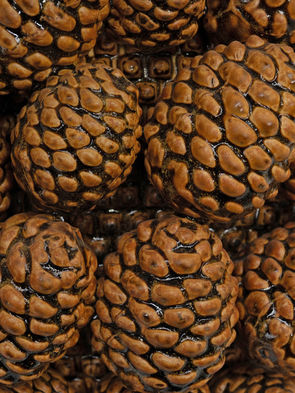 Pot CERRA pinecones Ø34x23cm brown