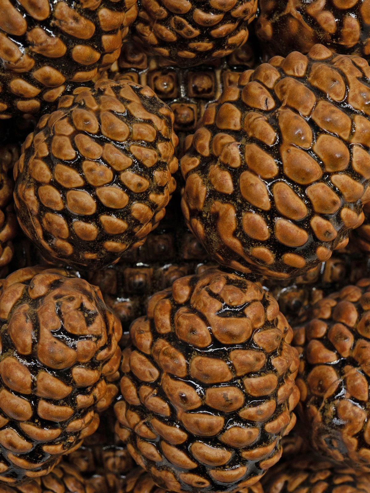 Pot CERRA pinecones Ø34x23cm brown