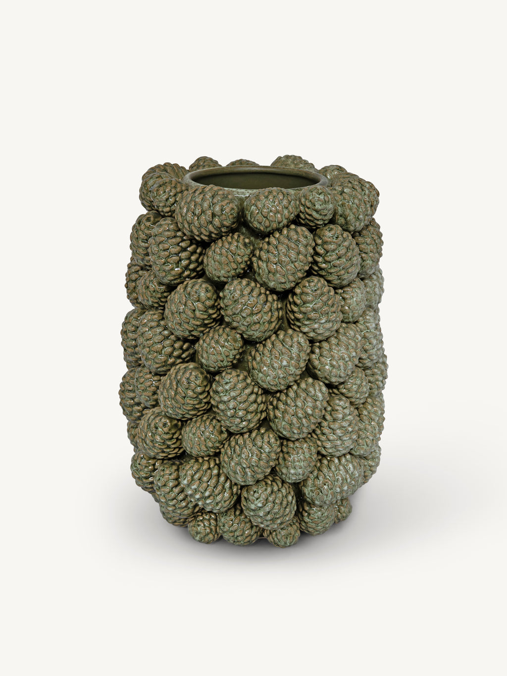Vase SERENO pinecones Ø30x41cm green
