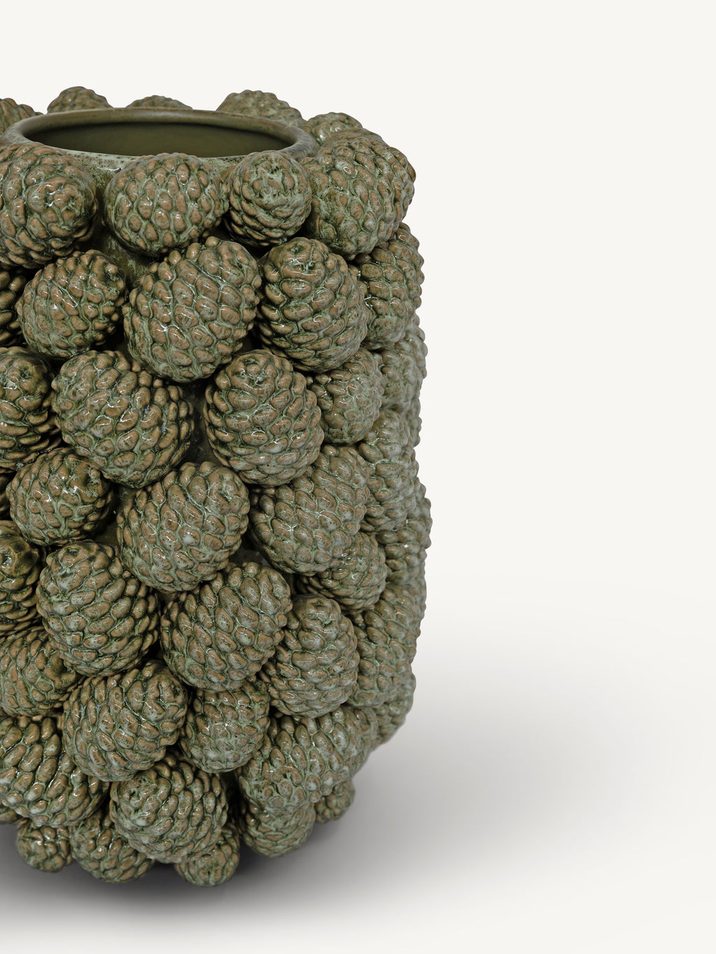 Vase SERENO pinecones Ø30x41cm green