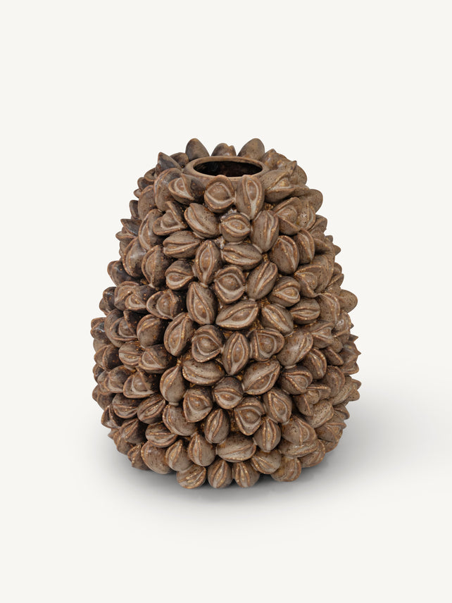 Vase KILNA flowers 28x27x31cm nutmeg