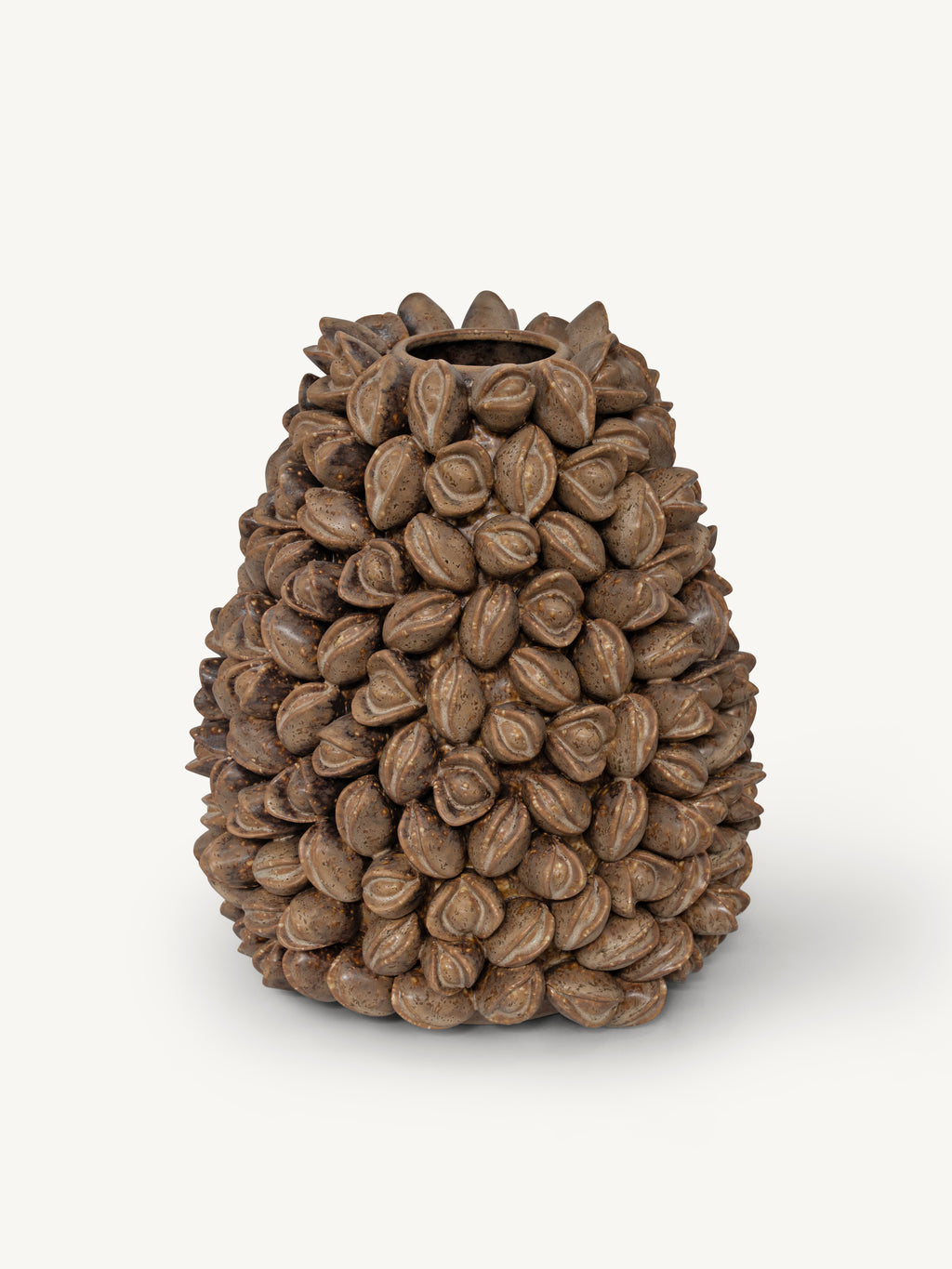 Vase KILNA flowers 28x27x31cm nutmeg