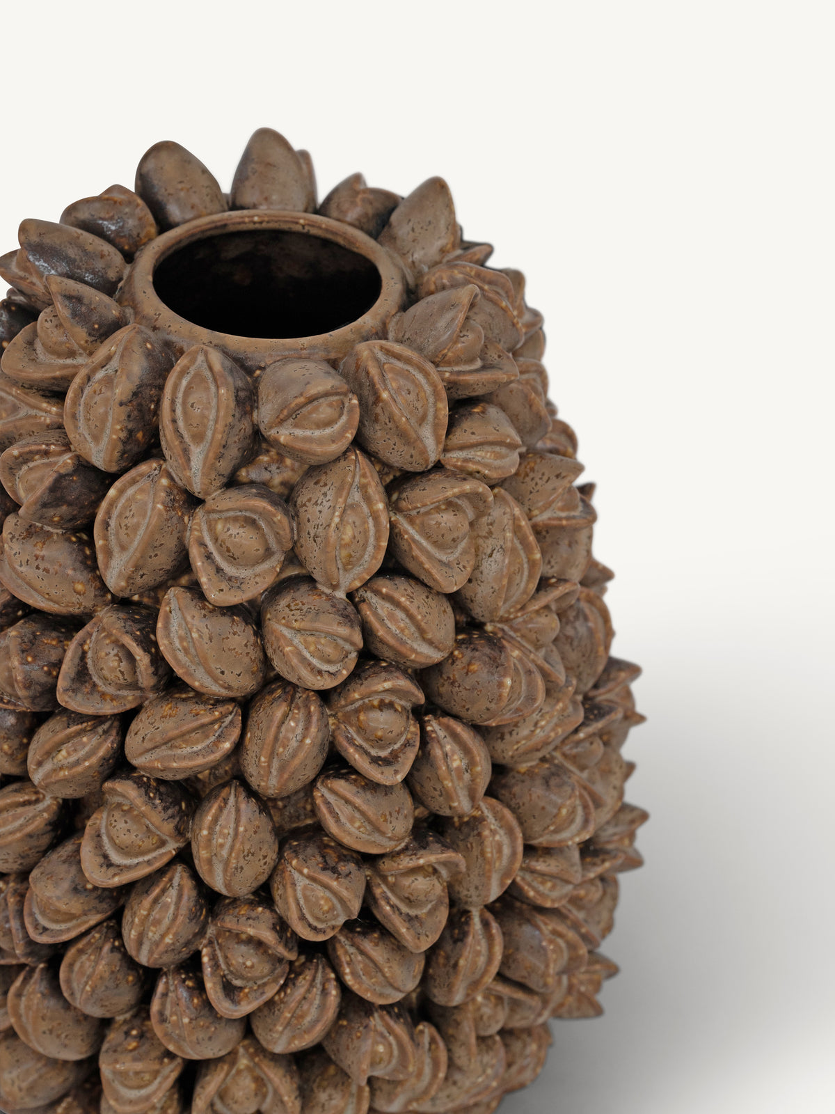 Vase KILNA flowers 28x27x31cm nutmeg