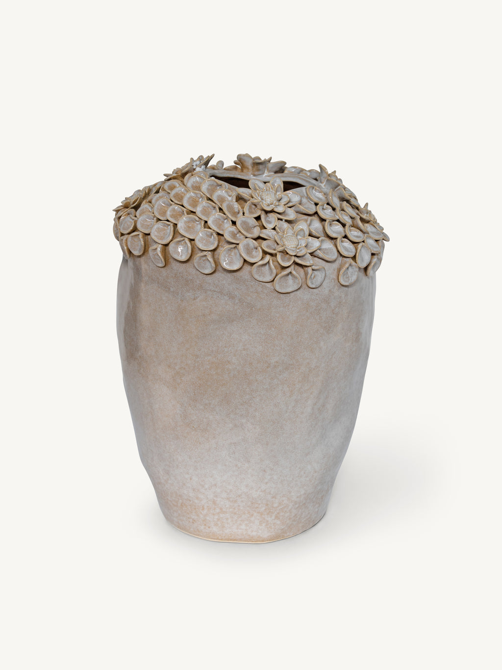 Vase ARGIL fishes 32x31x43cm beige