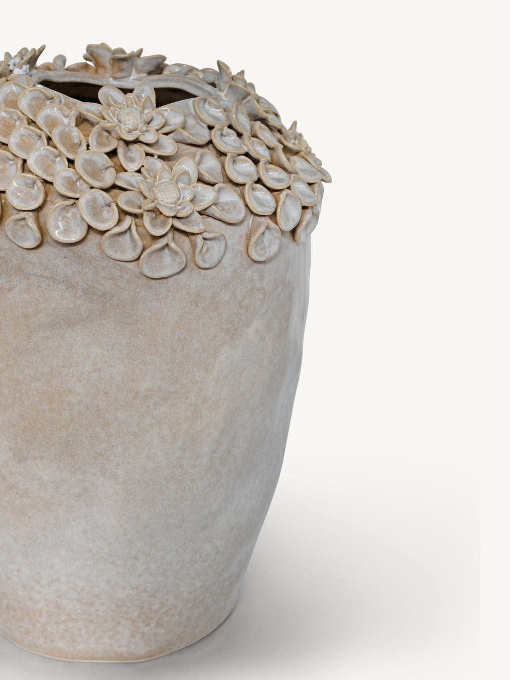 Vase ARGIL fishes 32x31x43cm beige