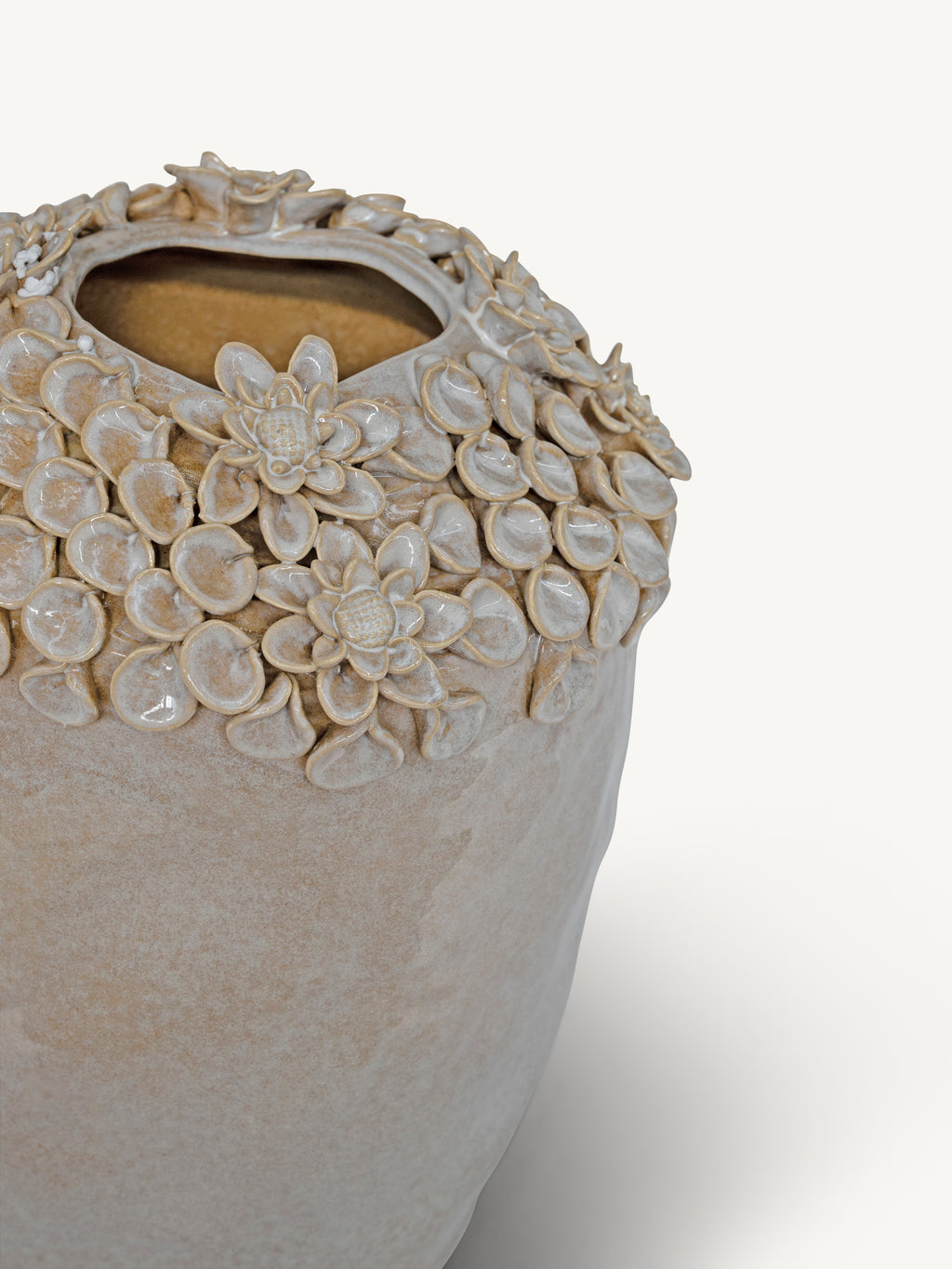 Vase ARGIL fishes 32x31x43cm beige