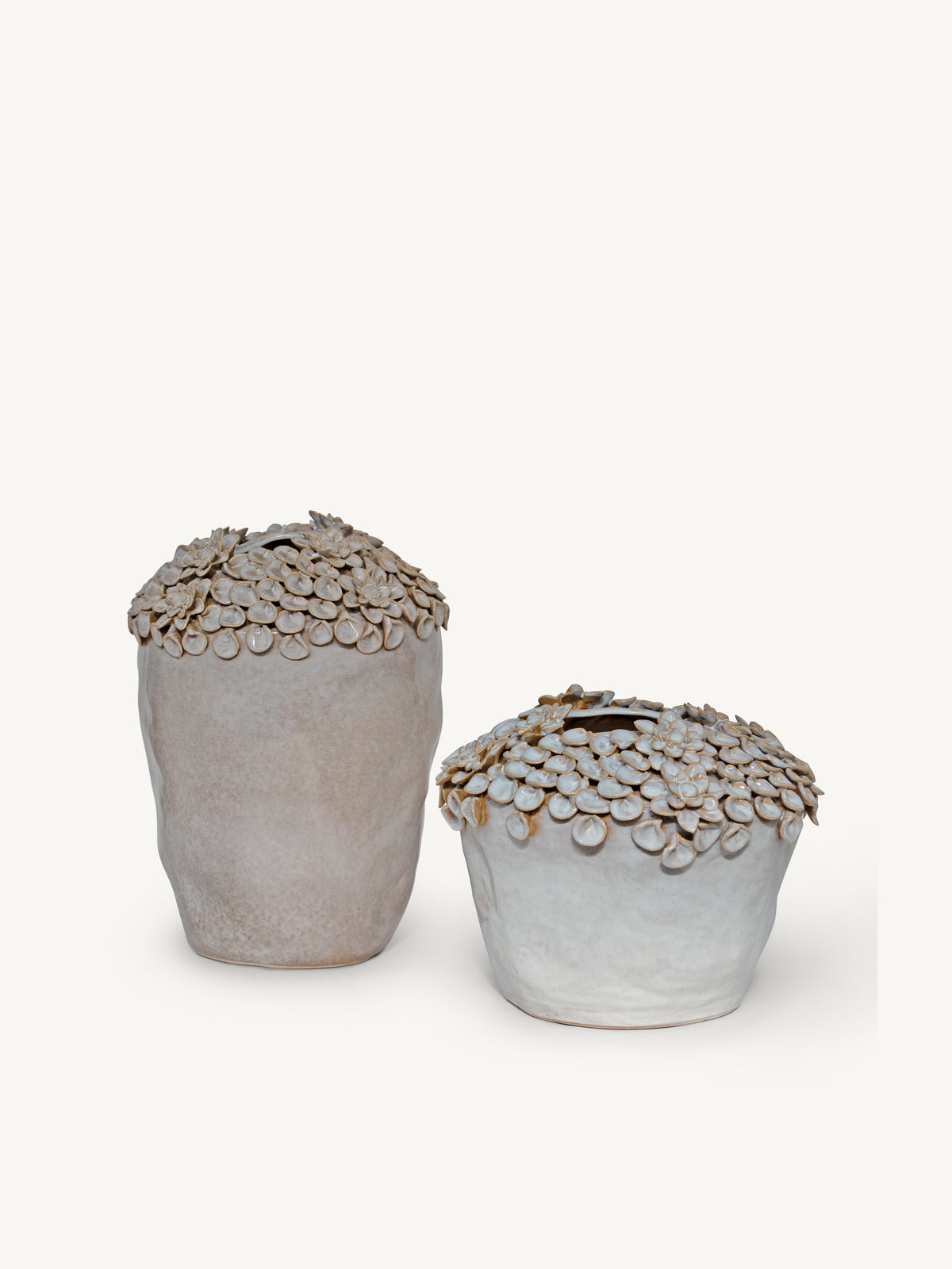 Vase ARGIL fishes 32x31x43cm beige