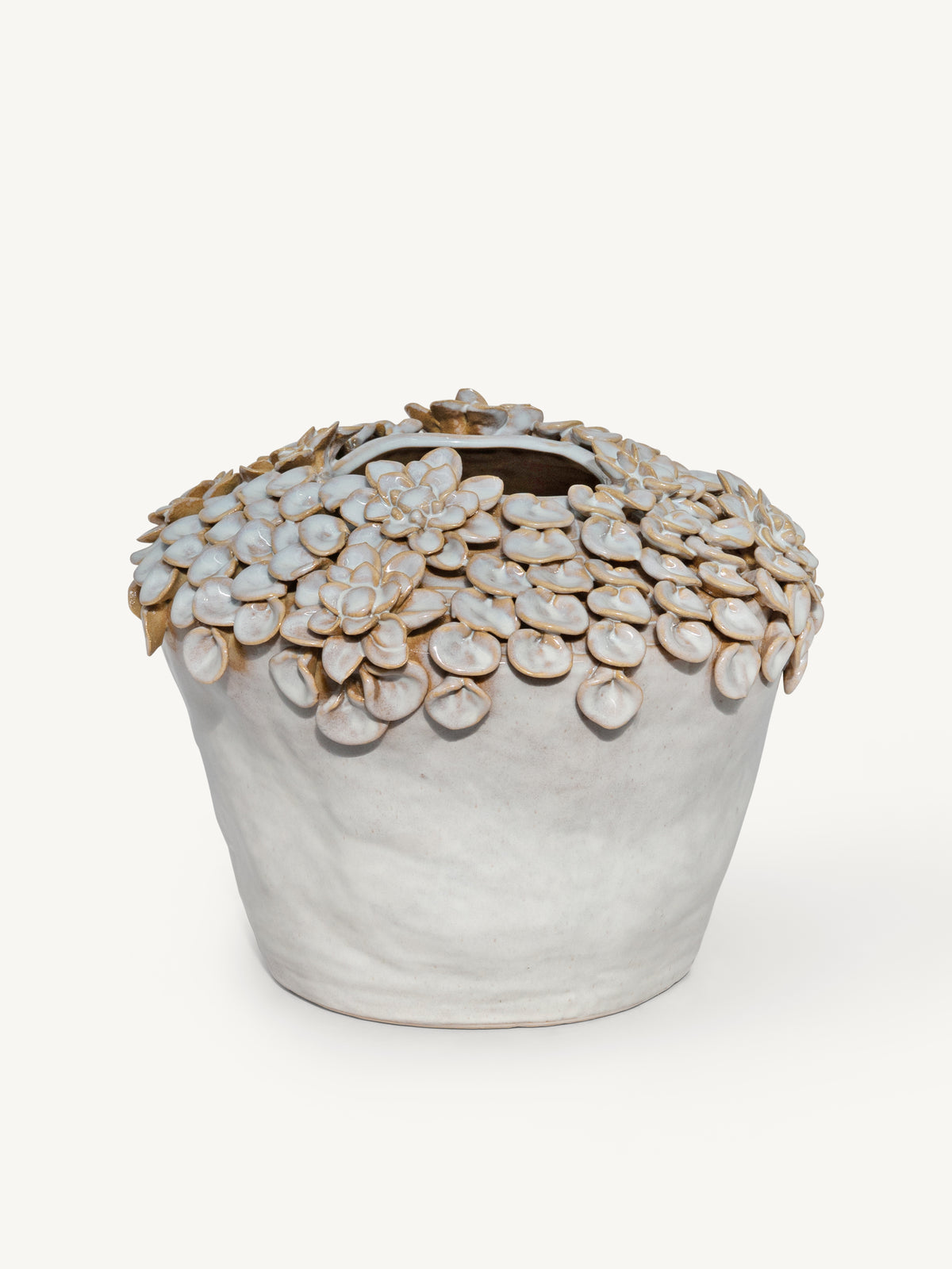 Vase ARGIL fishes 35x34x29cm beige