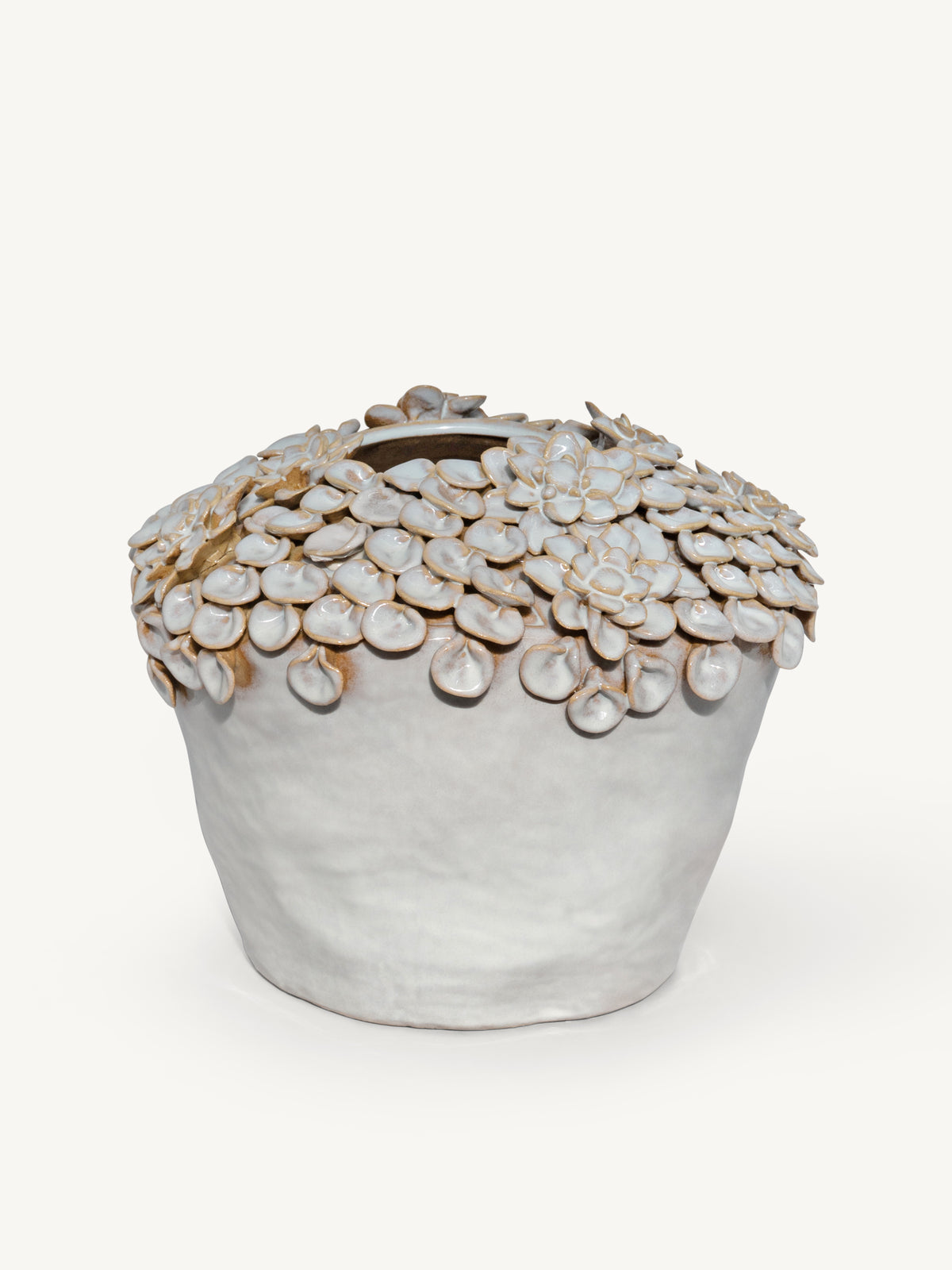 Vase ARGIL fishes 35x34x29cm beige