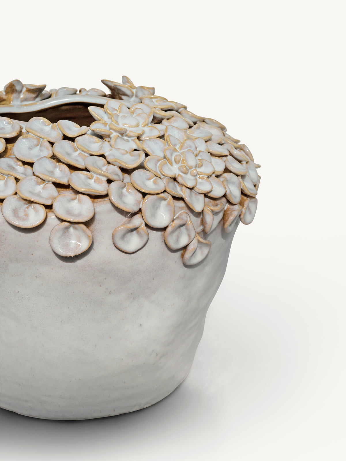 Vase ARGIL fishes 35x34x29cm beige