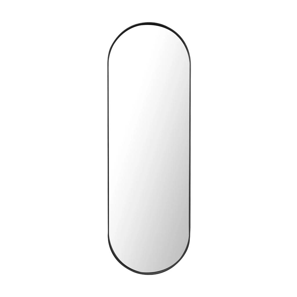 Mirror Luc steel black 40x125x3