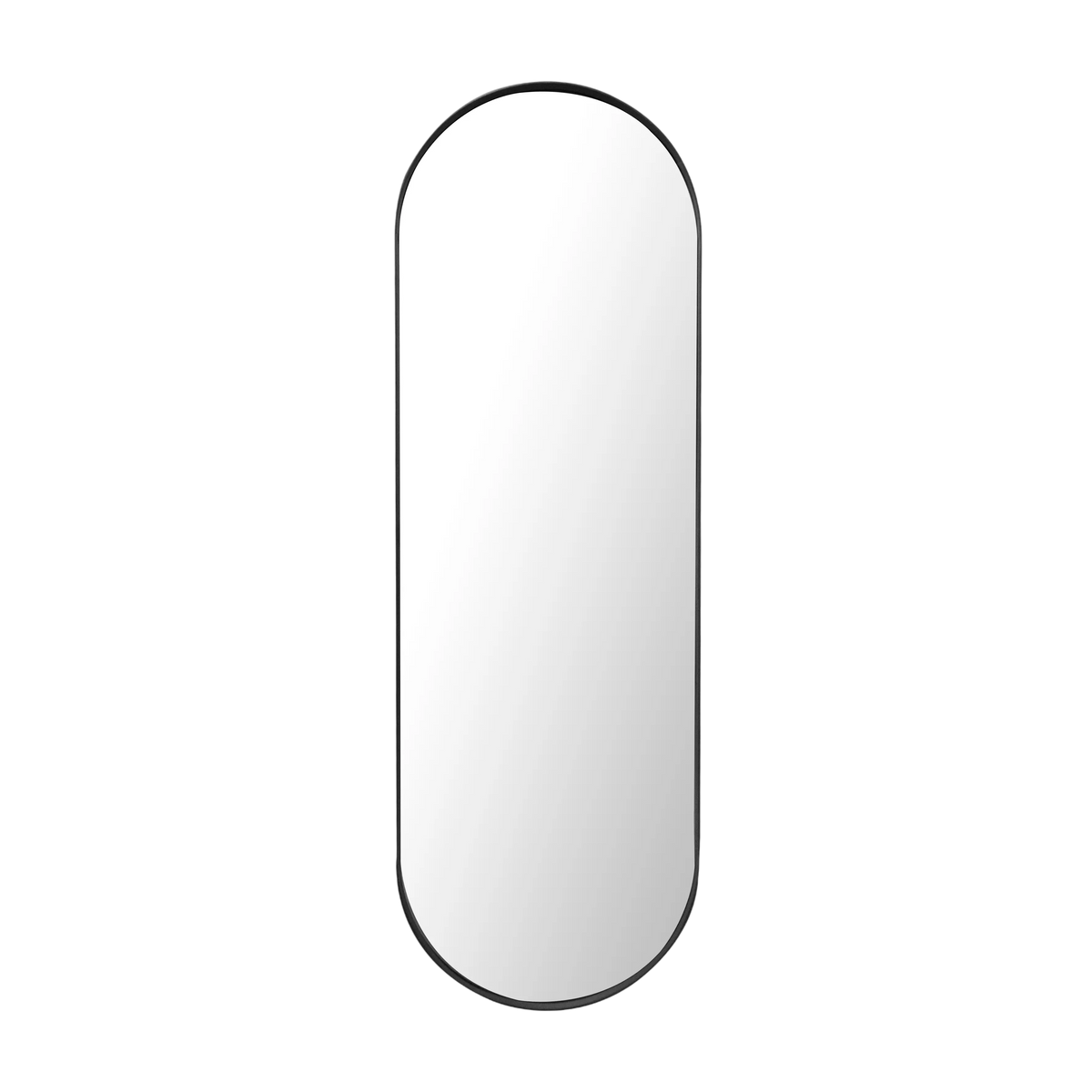 Mirror Luc steel black 40x125x3