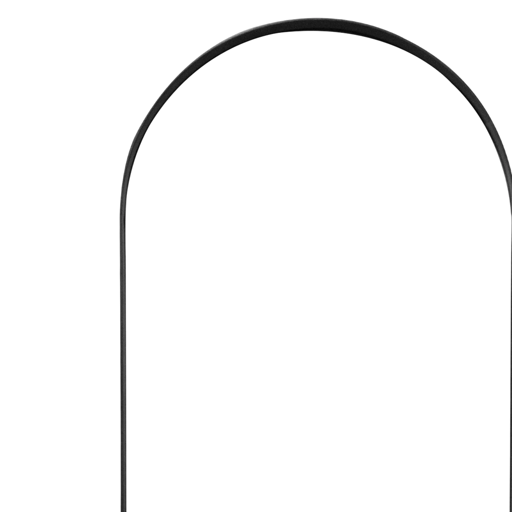 Mirror Luc steel black 40x125x3