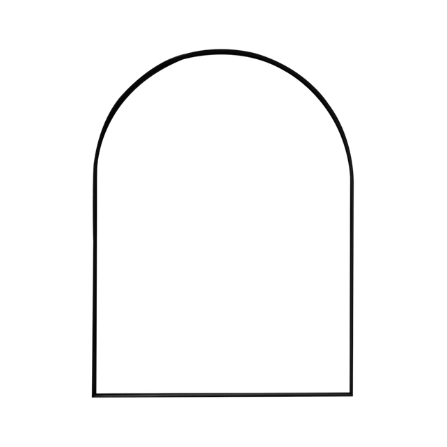 Mirror Victor steel black 60x80x3