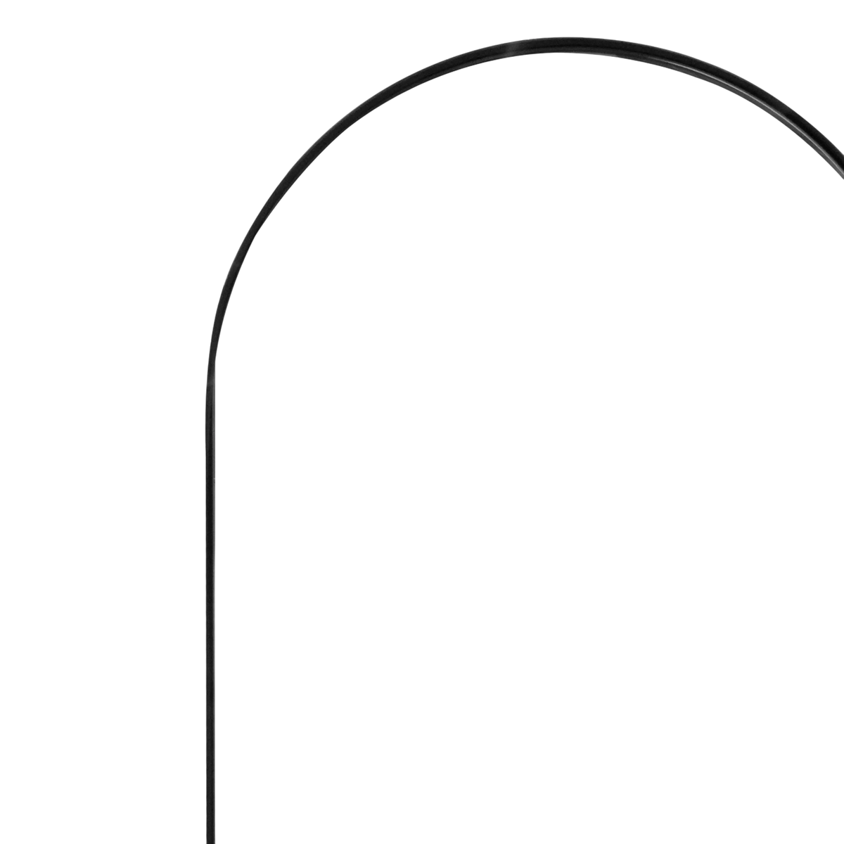 Mirror Felix steel black 80x180x3