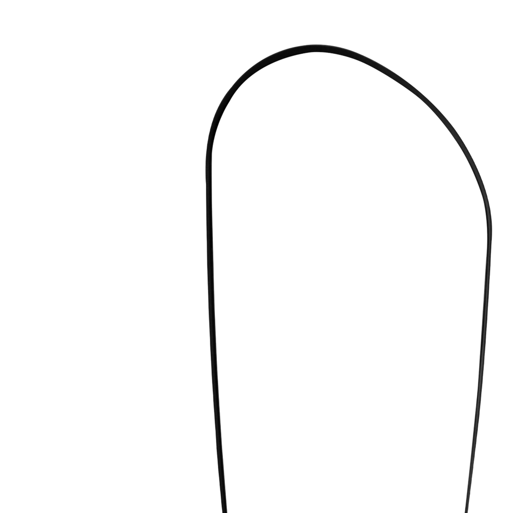 Mirror Maddy steel black 45x145x5