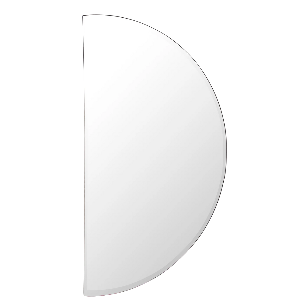 SALE Mirror IR half moon black 46x91