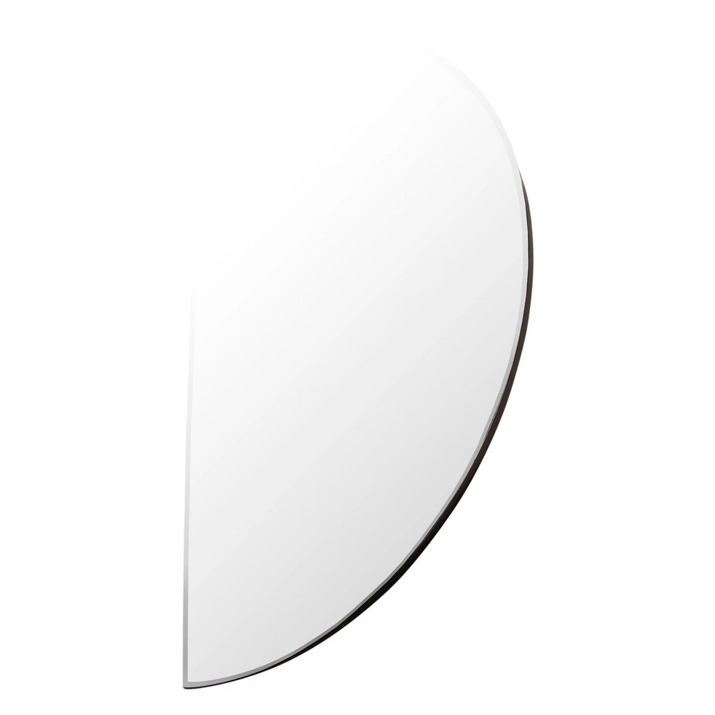 SALE Mirror IR half moon black 46x91