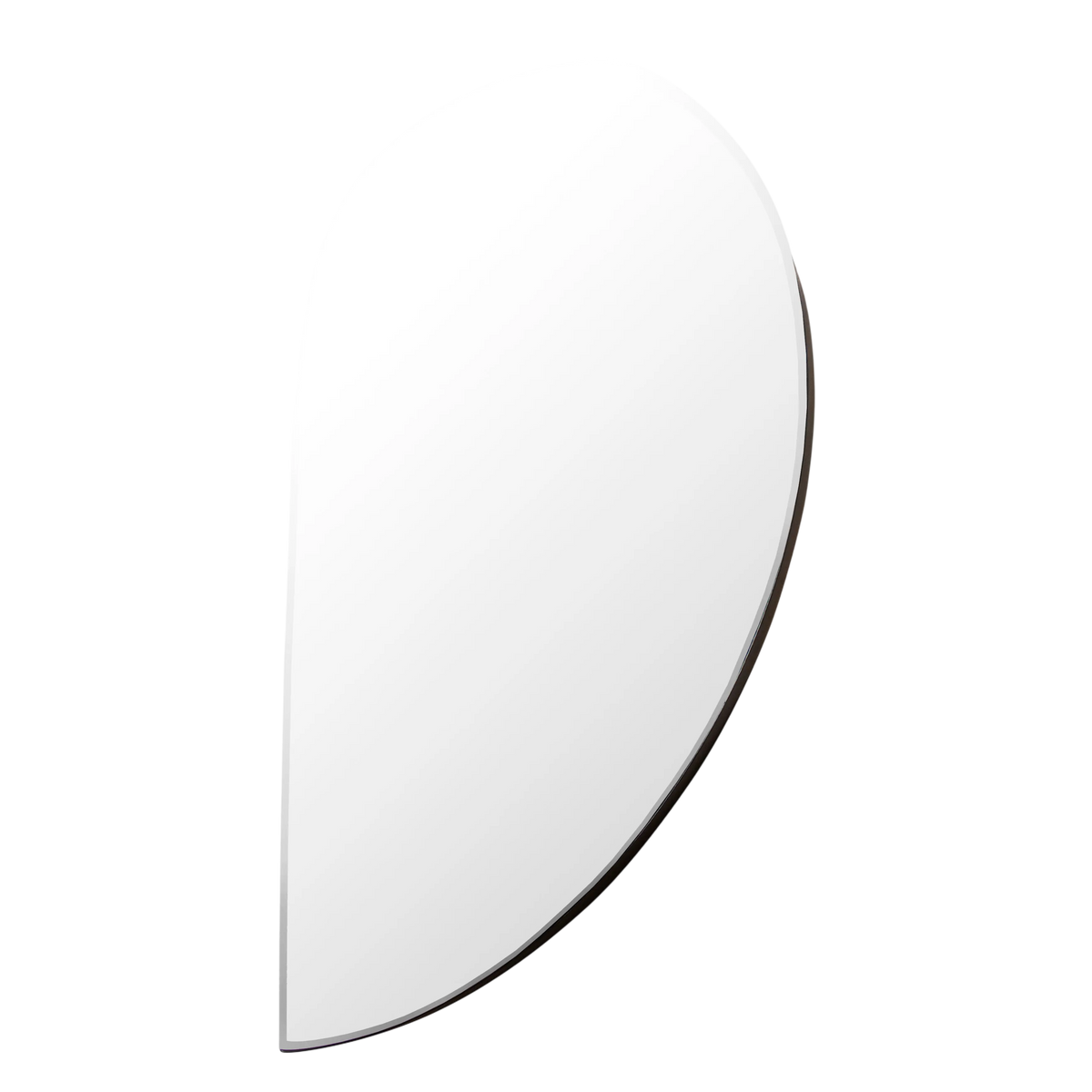 SALE Mirror IR half moon black 46x91