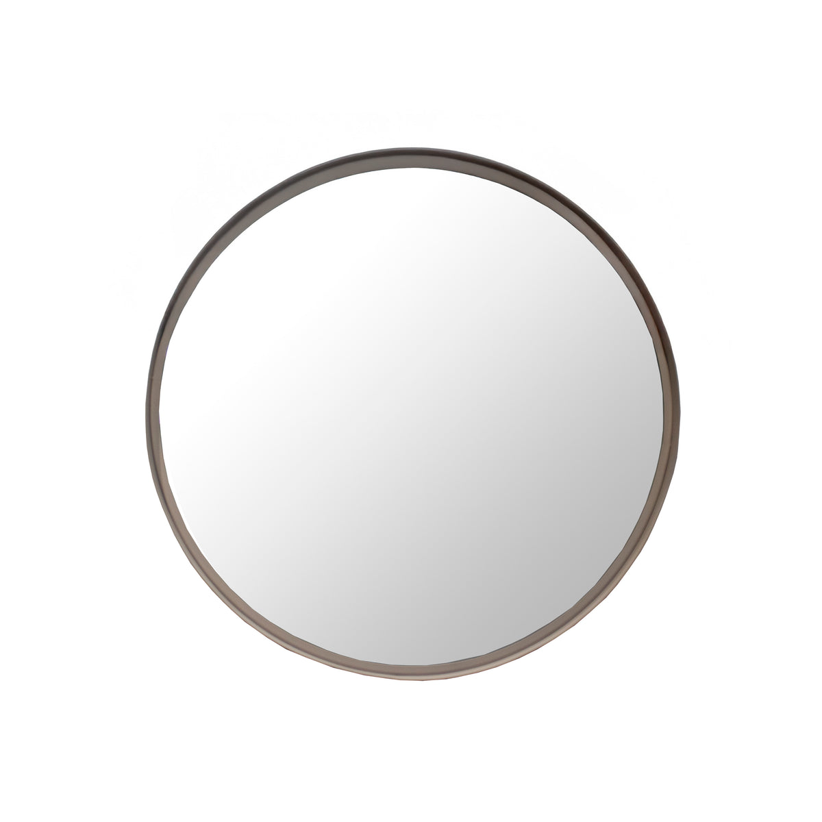 Mirror round IR taupe 76x76