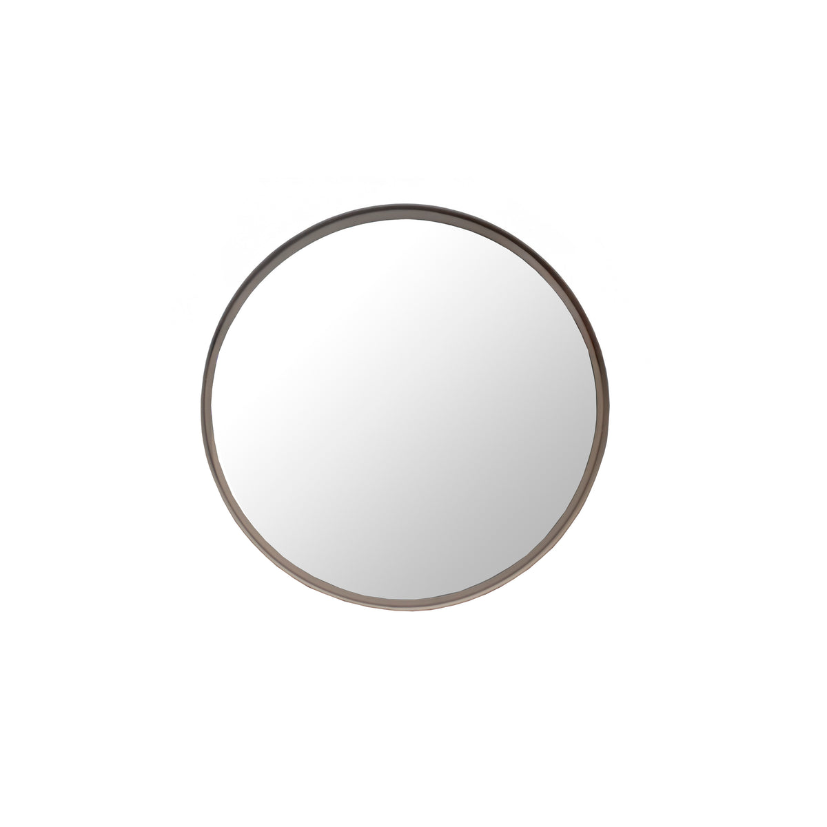 Mirror round IR taupe 56x56