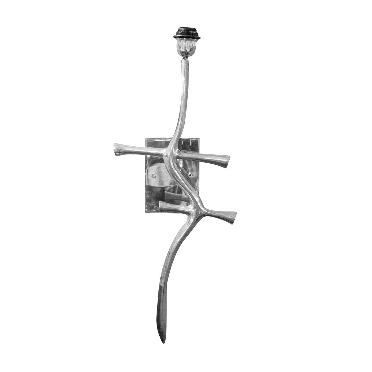 Wall lamp square ALU/NI 29x15x59