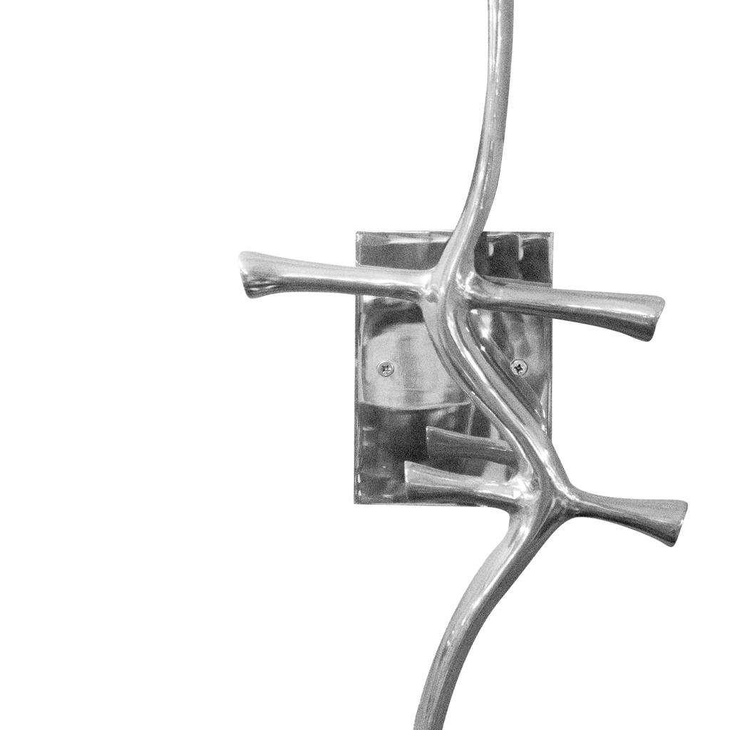 Wall lamp square ALU/NI 29x15x59