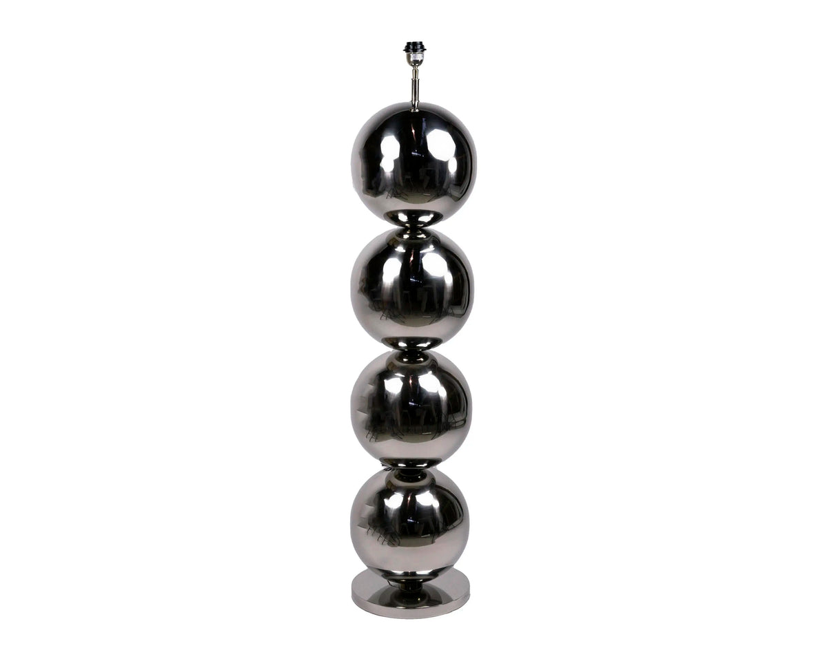 Floor lamp balls SS/NI 30x30x137