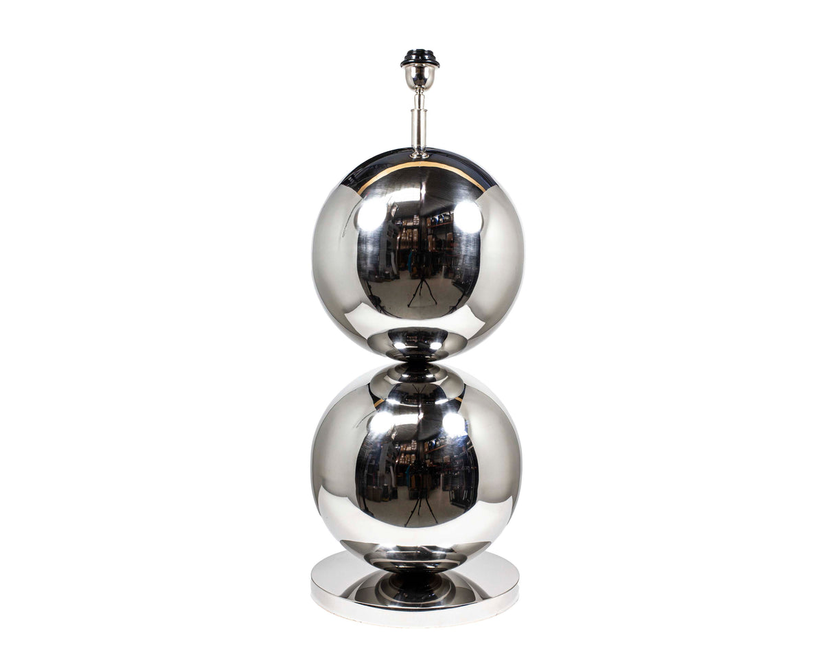 Table lamp balls SS/NI 30x30x77
