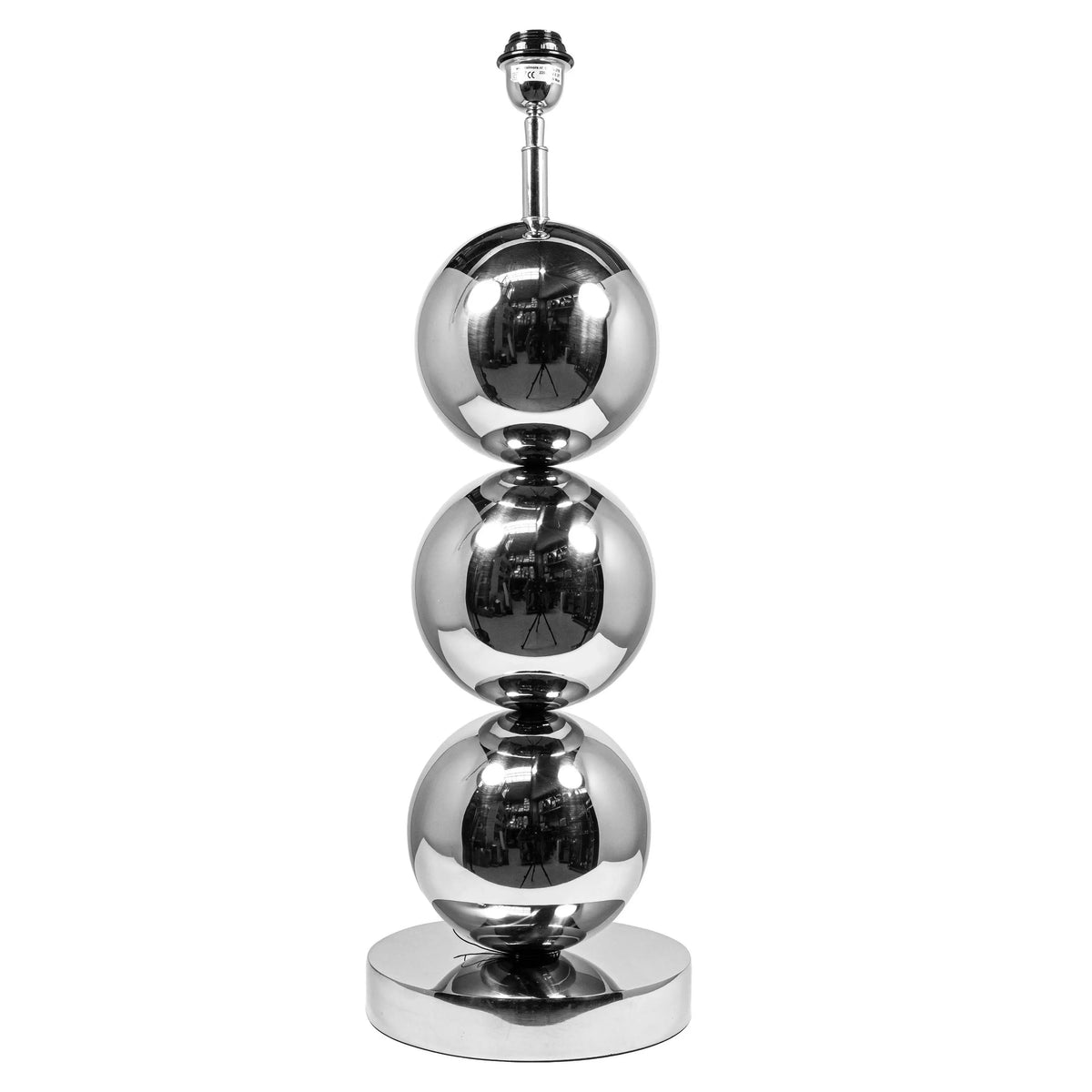 Table lamp balls SS/NI 24x24x72