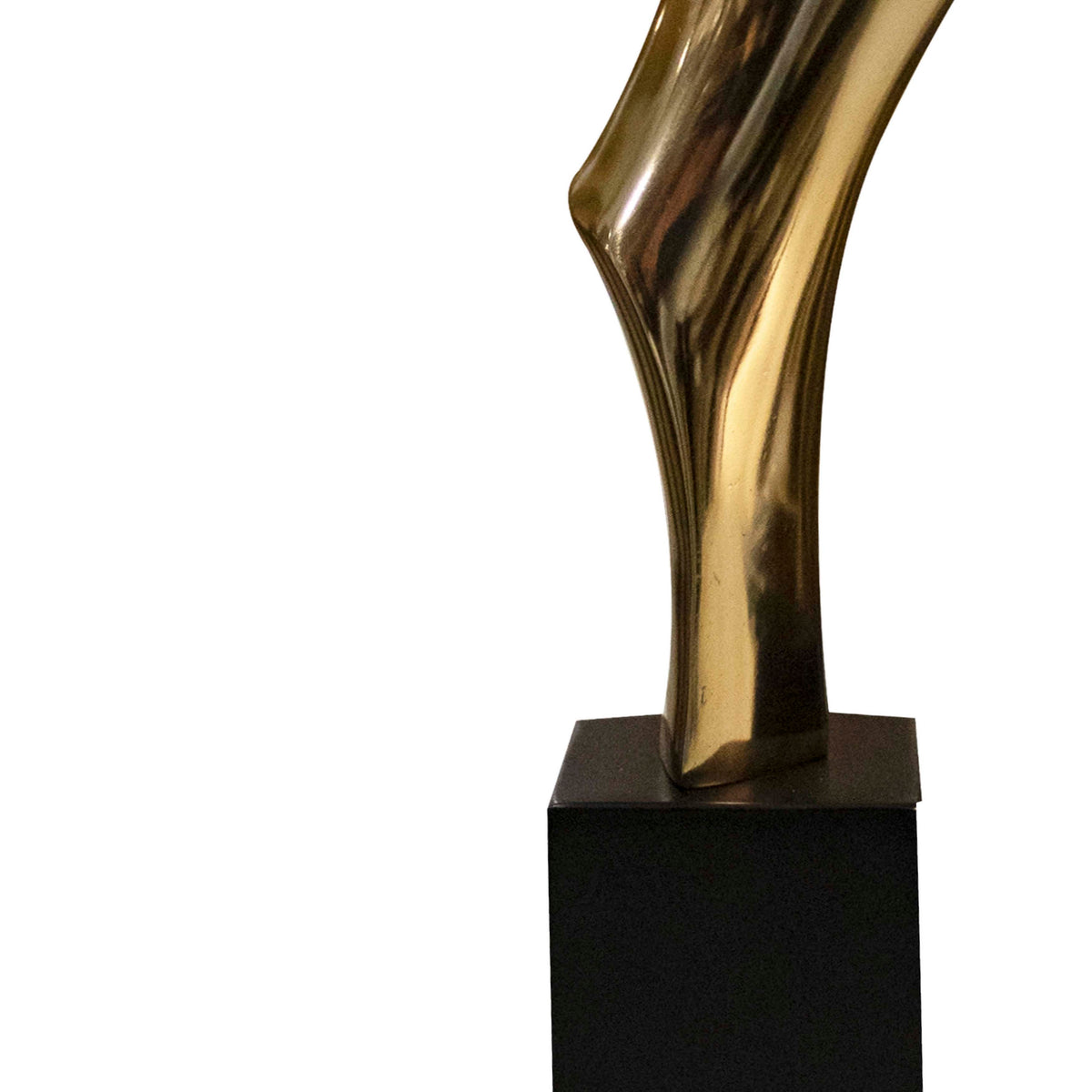Table lamp glossy gold/frozen black SS/ALU 9x9x62