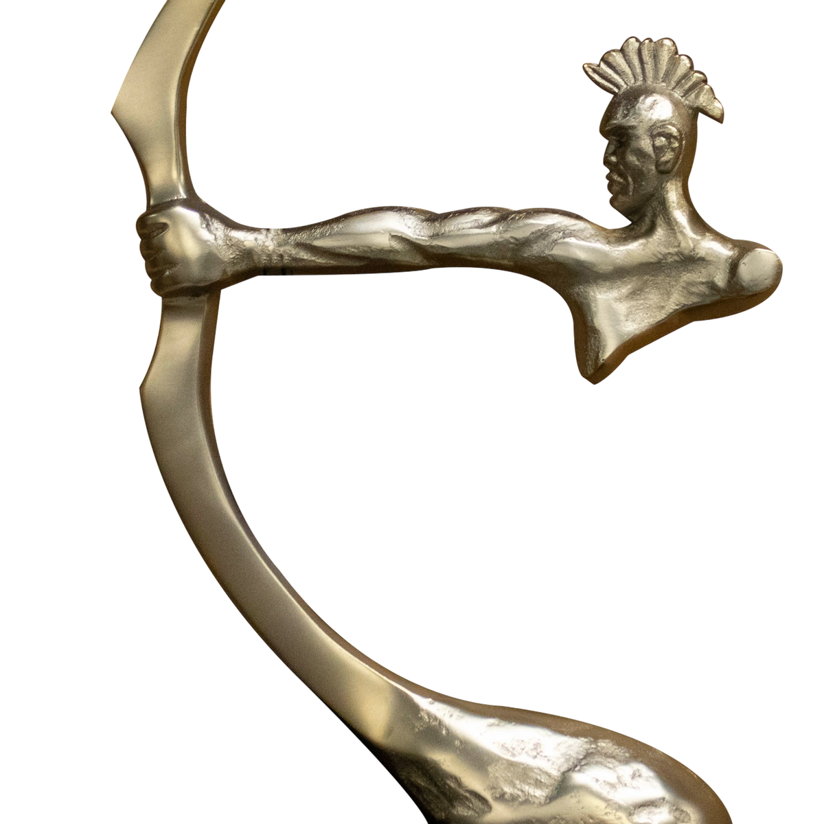 Decorative ornament brushed gold/black SS/ALU 25x10x33