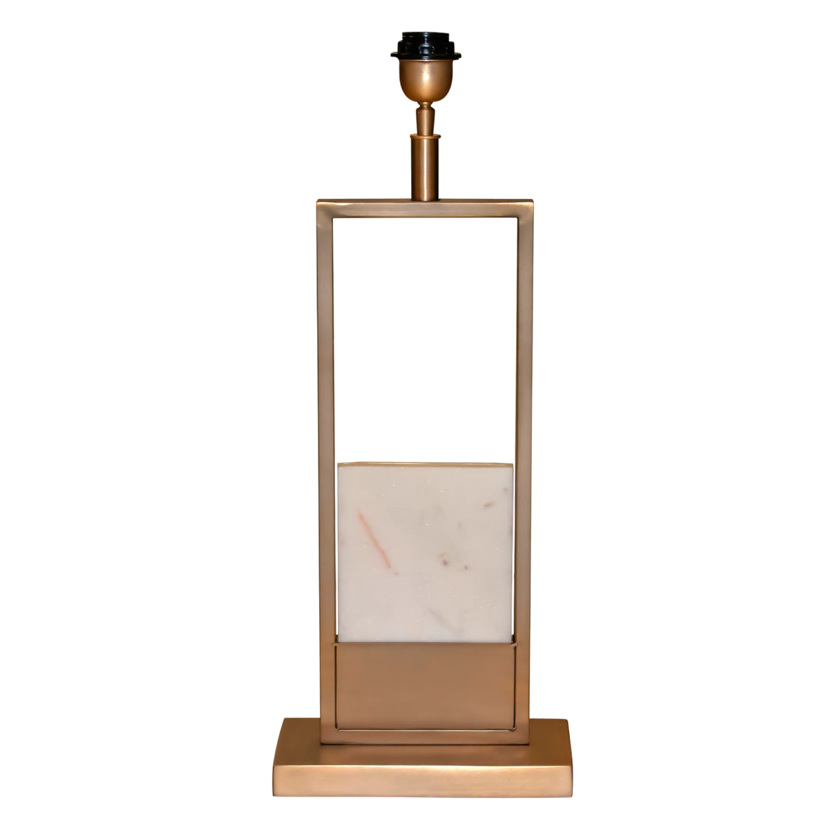 Table lamp frozen gold SS/MARBLE 25x13x62