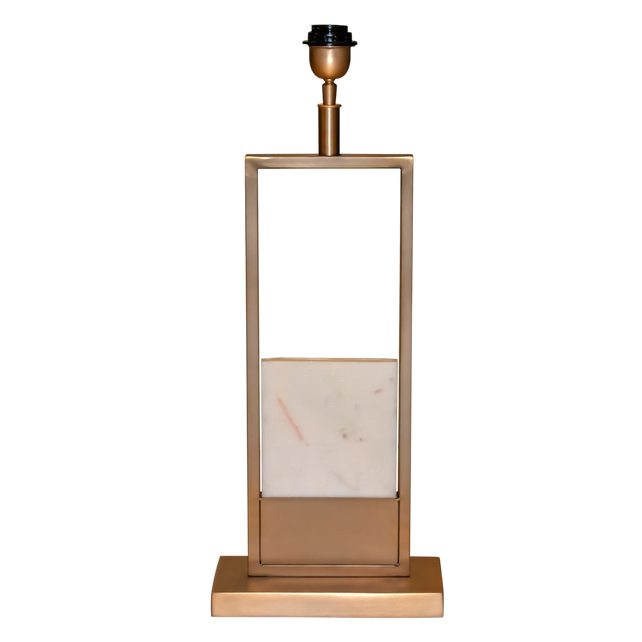 Table lamp frozen gold SS/MARBLE 25x13x62