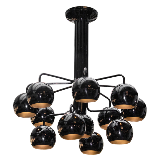 SALE Ceiling lamp SS/BLACK 100x101x101