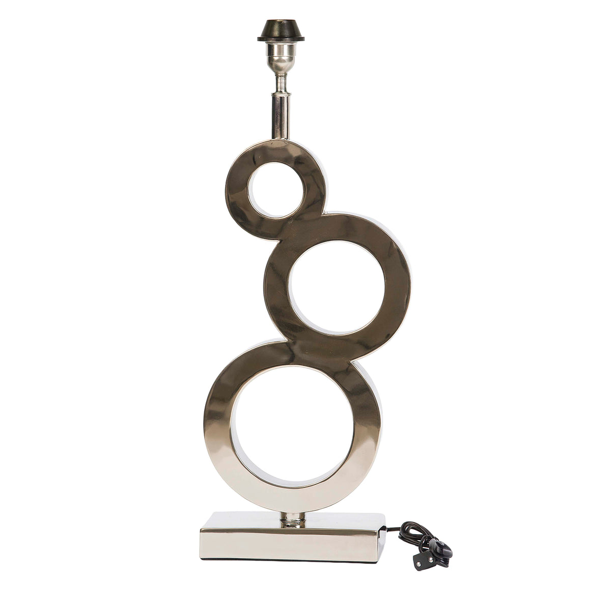 SALE Table lamp circles SS/NI 30x13x80