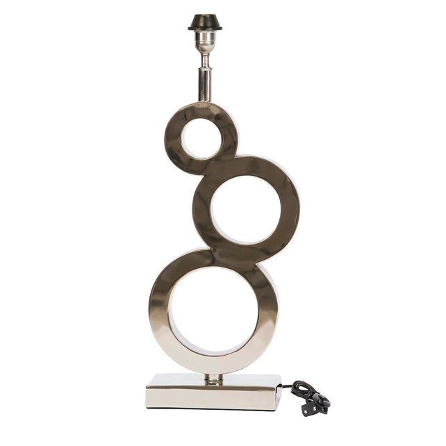 SALE Table lamp circles SS/NI 30x13x80