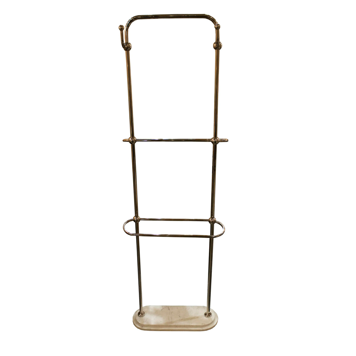 Towel stand w/white marble base SS/SILVER 54x20x163