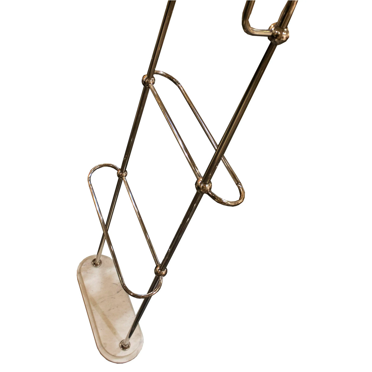 Towel stand w/white marble base SS/SILVER 54x20x163