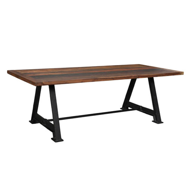Dining table RHODOS reclaimed wood 200x100x76cm brown