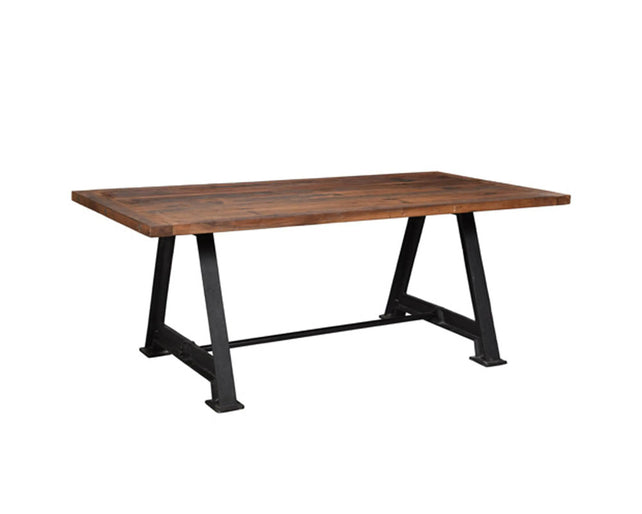 Dining table RHODOS reclaimed wood 240x100x76cm brown
