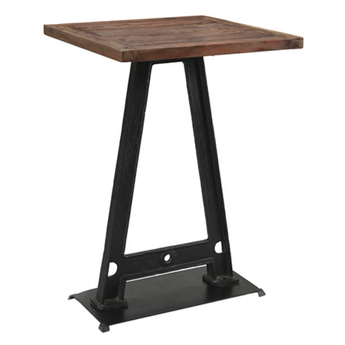 Bistro bar table RHODOS sleeper wood 80x80x100cm brown