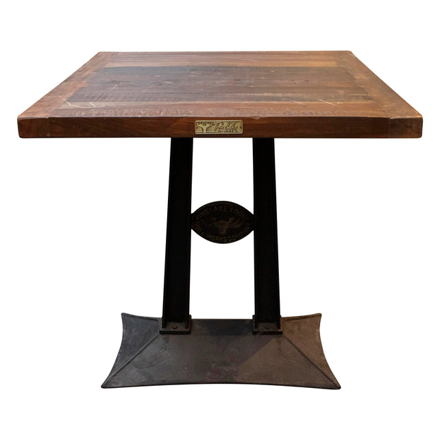 Bistro table SAMOS reclaimed wood 70x70x76cm brown