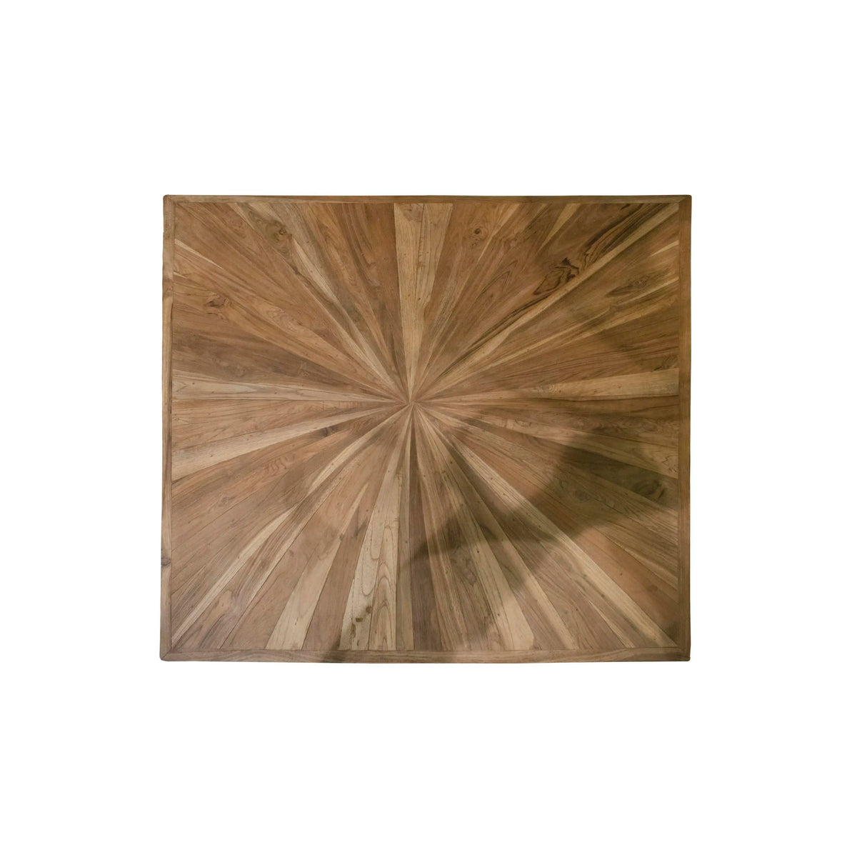 Bistro table CORFU teak wood natural IR/BLACK 70x70x76