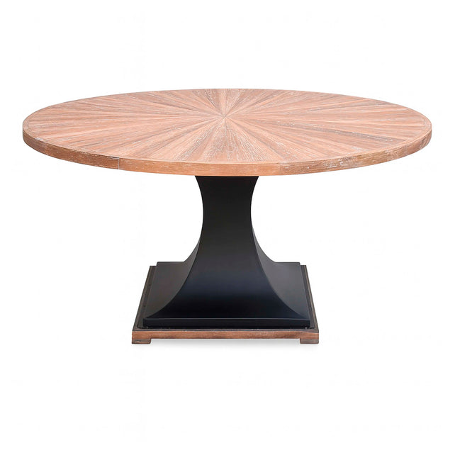 Dining table COS reclaimed wood Ø137x76cm brown