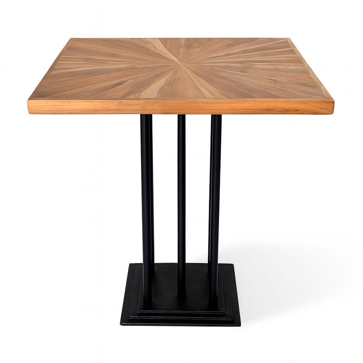 Bistrotafel CORFU teak 80x80x76cm bruin